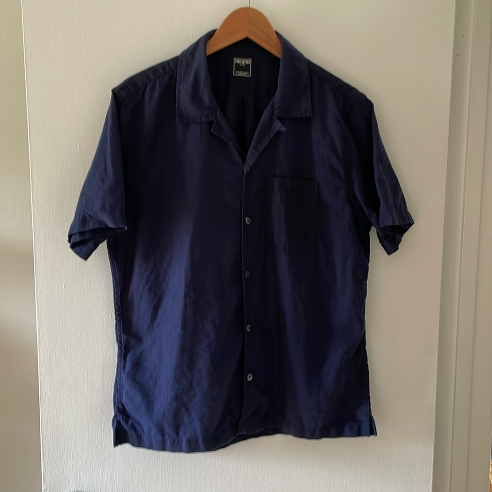 Todd Snyder short sleeve linen button front shirt